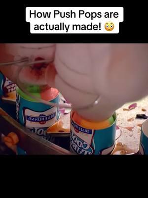 How Push Pops are actually made! 😳 #pushpop #cooltube #pushups #sherbet 