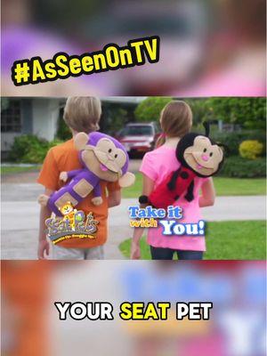 Introducing Seat Pets #asseenontv #infomercial #seatpets #kidstoys #stuffedanimals #fyp 