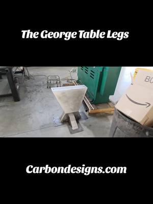 The George Table Legs ##furniture #fabrication #welder #welding #savedbywelding #yourweldingcoach #fabricators #metalfabricator #learntoweld #blackfeniks #craftedalloyllc #craftsmanship #Carbondesigns #Aesthetics #weldinginstructor #Table #diningtable #tables #handmade #USA 