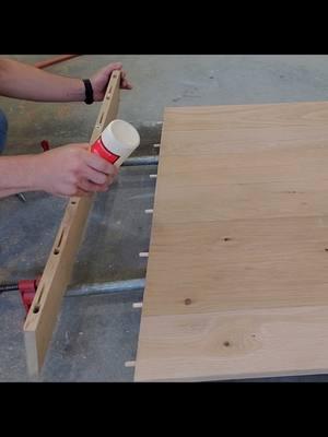 Remember that time I cut my dining room table apart and built it the right way? #howidothingsdiy #howidothiings #farmhousetable #woodworking #breadboardends #doweljoint #doweljoinery 