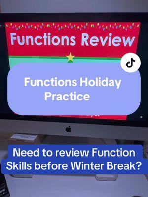 ➡️ Comment FUNCTIONS to get the info! ❤️ You can also snag my entire holiday math bundle inside of my Algebra Teacher Squad Membership with the freee 7 day trial 😎 #mathteacher #8thgrademath #algebra1 #holidays #mathreview 