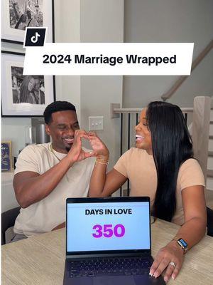 Definitely doing this every year 🫶🏾. 2024 was amazing! I’m ready to see where 2025 will take us 🥰. #spotifywrapped #marriagewrapped #couplestiktok #marriedlife #blacklove 