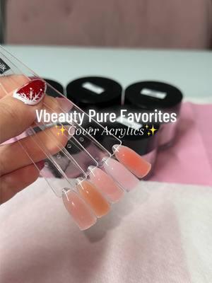 Which is your favorite? I love all but its got to be cotton mouth from these😍 I’ve been using @vbeautypure since i started and im so glad i did, its the butteriest and easy acrylic to work with💕  My favorite and most popular covers have been from this brand #vbeautypure #vbp #coveracrylic #nailtech #nailhaul #uñas #manicurista #fypシ #nailsoftiktok #nailtok #nailart #nailsupplies #nailinspo #shoptiktok #beginnernailtech #nailswatch 