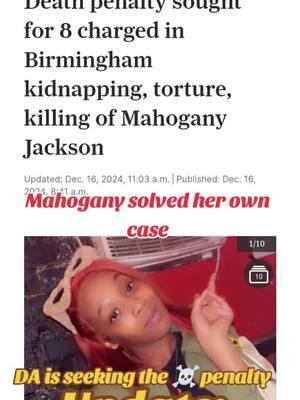 In a tragic case, eight individuals have been charged with capital murder in connection to the kidnapping and killing of Mahogany Jackson, a young mother from Birmingham, Alabama. Prosecutors are pursuing the most severe consequences under the law, underscoring the gravity of this crime. This heartbreaking situation is a sobering reminder that every action has consequences. So many lives have been destroyed, and more will be impacted as this case progresses. It is a powerful lesson for society—violence leaves deep scars and affects countless people beyond just those directly involved. May this serve as a call for accountability, awareness, and the importance of making choices that honor life and our shared humanity. #smithfield #westend #centerpoint #men #blackmen #BlackTikTok #son #BlackTikTok #messytiktok #messytok #democrats #republicans #life #mahogonyjackson #crim #crime #crimetoks #crimetok #crimestory #crimescenecleaning #crimes #crimejunkie #prison #prisontiktok #alabamatiktok #alabamacheck #alabamafootball #valleybrook #bessemer #bessemeralabama #birminghambraider #westend #centerpoint #ensley #smithfield #pratt #bessemeral #amazon #blacklivesmatter #blackcommunitytiktok #life #lgbtq #lgbt #jailtok #inmatesoftiktok #inmate #grief #griefjourney #birmingham #birminghamalabama #birminghamal #bpd #bpdtiktok #bpdawareness 