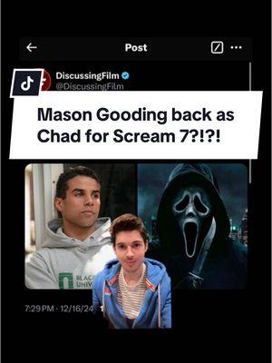 Not gonna lie I’m shook!! #scream7 #masongooding #chadmeeksmartin #screammovie #scream #horrortok #horror #fyp 