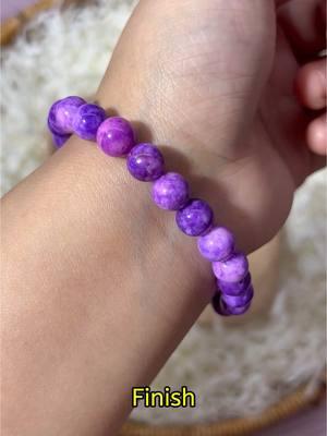 How to string a bracelet #crystal #beads #fadkeys #string #diybeads 