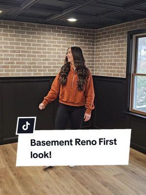 Check out the *finished basement renovation*! 🏠✨ Here’s a sneak peek of the transformation before our party. So grateful to have celebrated with our closest friends and even managed to capture a quick video! If you had told me just 3 weeks ago that this basement would look like this, I wouldn't have believed you. But I did it! 💪 Still in awe of the progress. Stay tuned for more updates, including a closer look at the *faux brick wall* next! #BasementRenovation #HomeImprovement #FinishedBasement #RenovationJourney #InteriorDesign #FauxBrickWall #BeforeAndAfter #HomeMakeover #DIYRenovation #homedecor 