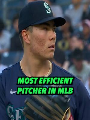 Bryan Woo is most efficient pitcher in MLB🎨 #MLB #mlbtiktok #baseball #baseballtiktok #bryanwoo #pitching #fastball #sports #mlboffseason #sportstiktok #seattlemariners