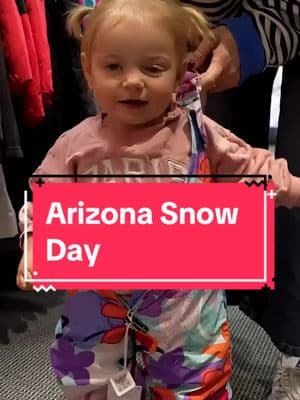 Bringing snow to Arizona on a hot day - Storys first snowboard lessons! #belladallin #dellavlogs #storybelle 