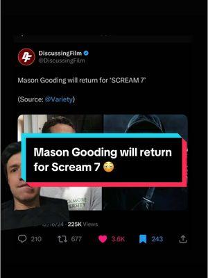 🤯 #screamfranchise #scream #scream5 #screamvi #masongooding #core4 #horrortalk #ghostface #jasminsavoybrown #jennaortega #melissabarrera #scream7 #fyp 