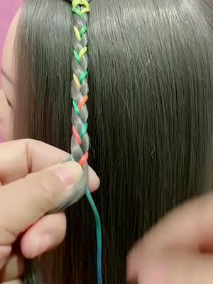 Four strand braid hairstyle slow motion tutorial. #fyp #foryou #mannequinhead #hairtoturials #braidstyles #easyhairstyles #hairstyle #CapCut #shawlhairstyle 