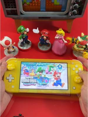 Breezing through some comfort gaming 😁🕹️🎮 #supermariowonder #switchlite #amiibo #nintendoswitch 