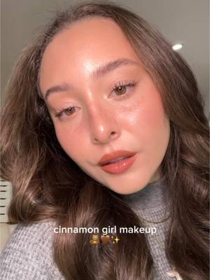 Cinnamon girl makeup on repeat until further notice 🧸 #cinnamongirl #cinnamongirlmakeup #makeup #cleangirlmakeup @about-face beauty @Saie @rhode skin @beaubble @makeupforever @loréal paris usa @Charlotte Tilbury @Kosas 