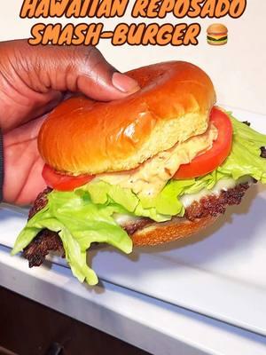 MADE HAWAIIAN REPOSADO SMASHBURGERS FOR YOUR GIRL AND SHE LOVED THEM 🤓 YOU BETTER START FEEDING HER BEFORE I DO 🫶🏾 #smashburger #cookingwithkya #southerncooking #losangelesfoodie #menthatcook #reposado 