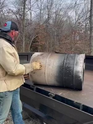 DIY Charcoal Kiln: Turn a 55-Gallon Barrel into a Charcoal Maker! #DIY #charcoal #fyp #reels #farmlife #biochar