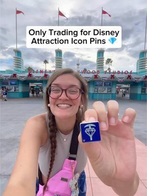 Only Trading for Disney Theme Park Attraction Icon Pins in Hollywood Studios 🎢 @Disney Parks #disneyworld #waltdisneyworld #magickingdom #epcot #animalkingdom #hollywoodstudios #disneysprings #pintrading #disneypintrading #disneypins #orlando #orlandoflorida #centralflorida #themepark #themeparks #disneyparks 