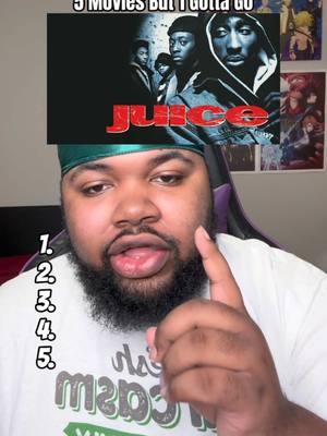 5 Black Movies but 1 gotta go #fyp #virał #fypシ゚viral #foryou #juice #babyboy #boyzinthehood #menacetosociety #menace2society #newjackcity #90s #90sthrowback #black #BlackTikTok #movie #movies #throwback 