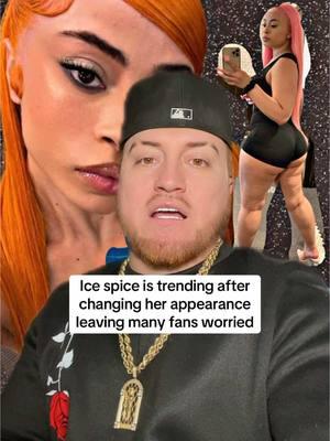 Ice spice is trending after changing her appearance leaving many fans worried #icespice #singersoftiktok #redhair #polemica #kingfresh #paratii 