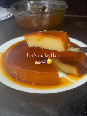 Let me know if you want to know the secret ingredient 👀😋🇨🇺 #flan #flanrecipe 