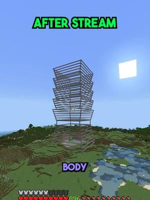 Skyscraper Torso Sculpting Progress! #minecraftsurvival #minecraftbedrock #minecraftstreamer #emcity #pa9build