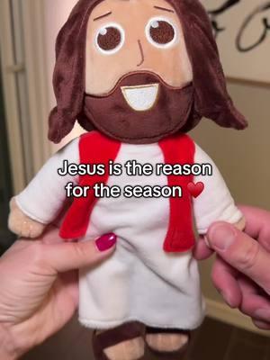 The ONLY talking Jesus plushie out there—He says 10 sifferent bible verses! What a sweet gift for any child ♥️ #jesus #jesuslovesyou #christiantiktok #raisethemup #jesusplushie 