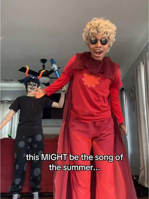 hi guys awa was so fun... i was dave thrice and made like 3 tiktoks on my phone LMAO @𝐊𝐚𝐫𝐤𝐚𝐭 🇵🇸🦀 is gamzee btw #homestuck #davestrider #homestuckcosplay #davestridercosplay #gamzeemakara 