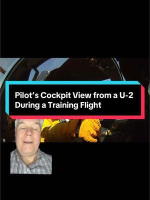 This is a great video of a U-2 pilot during a training mission. The pilot horses the control yoke while taking off and a good time to take a selfie while climbing out. Pilots eat and drink through a straw stuck through the helmet and then a T-38 chase plane videos the landing frim the back seat. All this in another day at the U-2 Dragon Lady office! #aviation #avgeek #pilot #pilotlife #airport #flight #flying #fly #jet #plane #aircraft #photo #photography #video #videoviral #miltary #airforce 