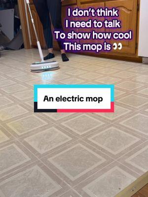 What kind of sorcery is this?! This mop is magic! #mop #kitchentok #CleanTok #electricmop 