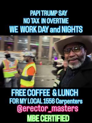 FREE COFFEE & LUNCH FOR MY #loca1556 #union #ubc #carpenter #scaffolding #sidewalkshed & #hoist Installation team. YOU WANT BETTER WORKING CONDITIONS? build your on company and give to your #employees the conditions you want for yourself.