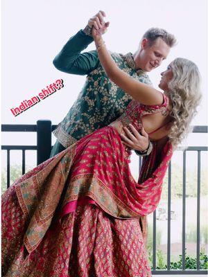 #greatindianshift #thegreatindianshift #desigirl #couplegoals #indiantok #bollywood #lehenga #engagementlehenga #weddinglehenga 