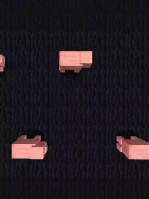 Minecraft Pig Face! #Minecraft #fyp #minecraftart #satisfying #loop