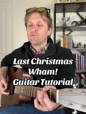 Last Christmas by Wham! Guitar Tutorial #guitartok #howtoplayguitar #guitartutorial #wham #georgemichael #lastchristmas 