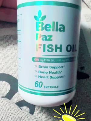 With omega 3, dha, epa, snd other fatty acids! #Christmas #bellapaz #fish #oil #fishoil #brainsupport #bonehealth #heartsupport 