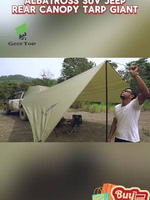 GEERTOP Large Car Awning Tarp #carawning #cartent #rearcanopy #campingtarp #outdoor #camp #product #fy #foryou #foryoupage #TikTokShop #holiday #sale #tents 