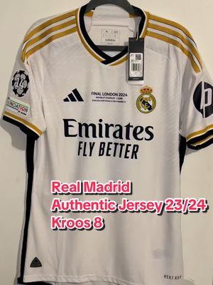 Real Madrid Authentic Jersey 23/24 • Champions League Final • Toni Kroos 8 @fanlatinosoccer ⚽️  #realmadrid #realmadridfc #championsleague #championsleaguefinal #tonikroos #kroos @Real Madrid C.F. @Toni Kroos 