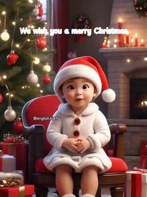 Christmas song: We wish you a merry Christmas #l9english #englishforkids #christmas #christmassong #wewishyouamerrychristmas #cute