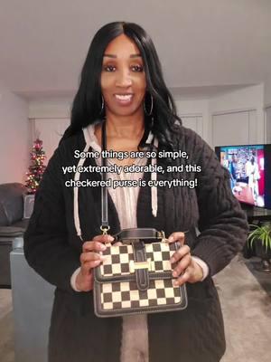 The simple things are the best! This checkered purse is 💕 #purses #pursecollection #pursetok #checkeredpurse #checkered 