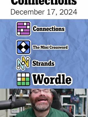 NYT Games Dec 17th, 2024 Connections, Mini Crossword, Strands, and Wordle #nytconnections #minicrossword #strands #wordle #wordletok #wordgames#rangsk