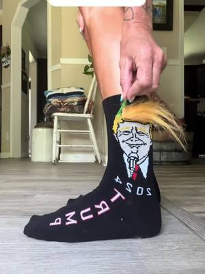 Great cute! Trump Socks with hair #TikTokShop #sock #socks #trump #trumpsocks #wonen #mensocks #fory #shop #cheap #goodforyou 