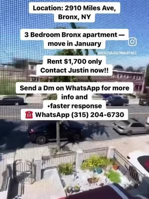 3 Bedroom Bronx apartment — move in January  Send a Dm on WhatsApp for more info and faster response  ☎️WhatsApp (315) 204-6730 #bronx #bronxapartments #bronxapartmentsforrent #bronxapts #bronxaptrentals #bronxrealestate #bronxrentals #bronxrealtor #bronxrestaurant #bronxhairstylist #nycapartments #nycapartment #nycapartmentsearch #nycrestaurants #nycrealestateagent #nycrealtor #nycrealestatebroker #nycrealtors #nyc #nyc 