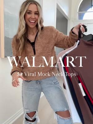 They viral and they back! ✨✨✨✨ Yall went crazy for these 😮$8😮 tees that i knew youd want to hear about a restock. I seriously still cant believe the price. They look and feel so chic and are a winter closet staple! #walmart #walmartfashion #christmasfashion #mystyle 