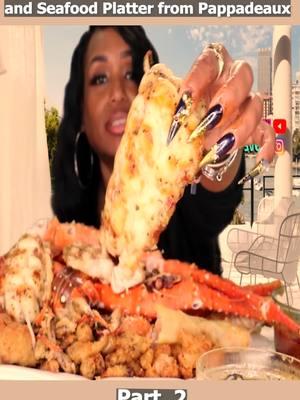 Grilled Octopus, Fried Alligator and Seafood Platter from Pappadeaux_P2 #asmrtiktoks #foods #asmrsounds #cooking #foyou #bloveslifemukbang #seafoods #seafoodboilmukbang #seafoodboil#blovessauce #longervideos#bloveslife