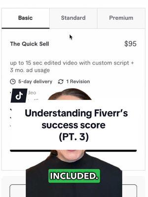 Set clear expectations…so you can exceed them. Stay tuned for more tips on managing your Fiverr success score. #fiverrproduct #fiverrseller #fiverr #fiverrservice #fiverrtips #fyp 