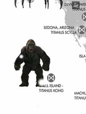 TITANS LOCATION: Skull Island Kong Titan #kong #kingkong #monster #trending #discovermonster #scary #realmonsters #usa #world 