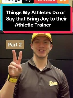 Things My Athletes Do or Say That Bring Joy to their Athletic Trainer! #AthleticTrainer #sportsmedicine #GoBears #AthleticTraining #athletesbelike