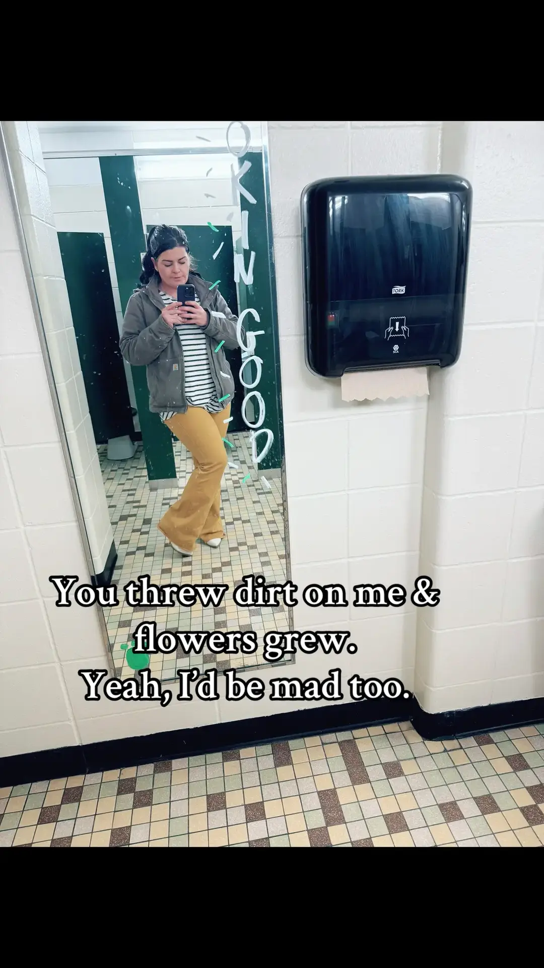 Bathroom selfie cuz why not 🙃 #broken #brokenbuthealing #healing #HealingJourney #healingtiktok #narcissist #abuseawareness #abusesurvivoradvocate #survivor #igotout #sasurvivor🖤 