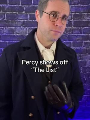 Just like Santa Claus, Percy made a “List” but he only needs to check it once 😈 #criticalrole #criticalrolecosplay #voxmachina #percyderolo #tlovm 