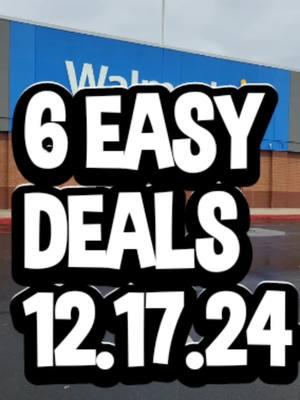 6 Easy Walmart Deals:  12.17.24🛒🛍 Hit That ❤️ Button #walmartdeals  #walmartcouponingcommunity #walmartibottadeals  #ibotttadeals #couponerdeals #couponerdeals  #walmartcouponingcommunity  #couponerfamily #couponersoftiktok 