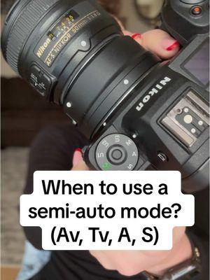 Replying to @アキド when would you use a semi automatic mode like aperture priority mode or shutter priority mode instead of manual? What about programs like sports mode or portrait mode? #BeginnerPhotographer #CameraSettings #photography101 #PhotographyCourse #CameraSetUp 