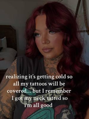 my face is next on the list. 🫶🏻 #fyp #momtok #mominfluencer #midsize #midsizeinfluencer #influencer #blogger #momblogger #makeup #makeupinfluencer #fypシ #teamwork #girlsgirl #tattoos #makeuptutorial #redhair #burgundyhair #influencer #OOTD #grwm #iykyk #midsizefashion #tattoohumor #tattoo #tatted  Inspired by: @Amanda <3 